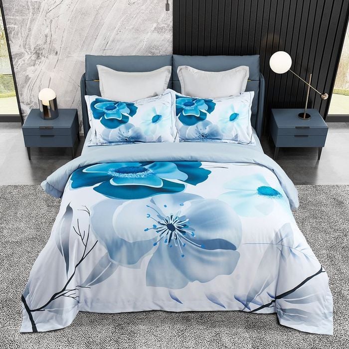 Fabric Fantastic King Size Julieta Floral Quilt/Doona/Duvet Cover Set