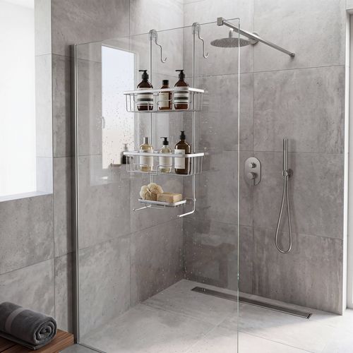 Barelli Shower Caddie in shower