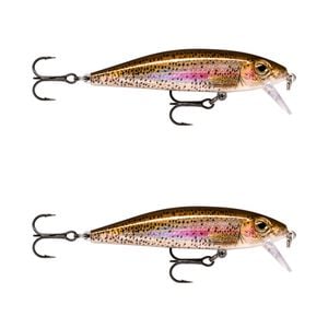 2x Rapala 7cm X Rap Countdown Sinking Minnow Fishing Lures - Live Rainbow Trout