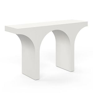 Arcus 140cm Cream Putty Concrete Console Table