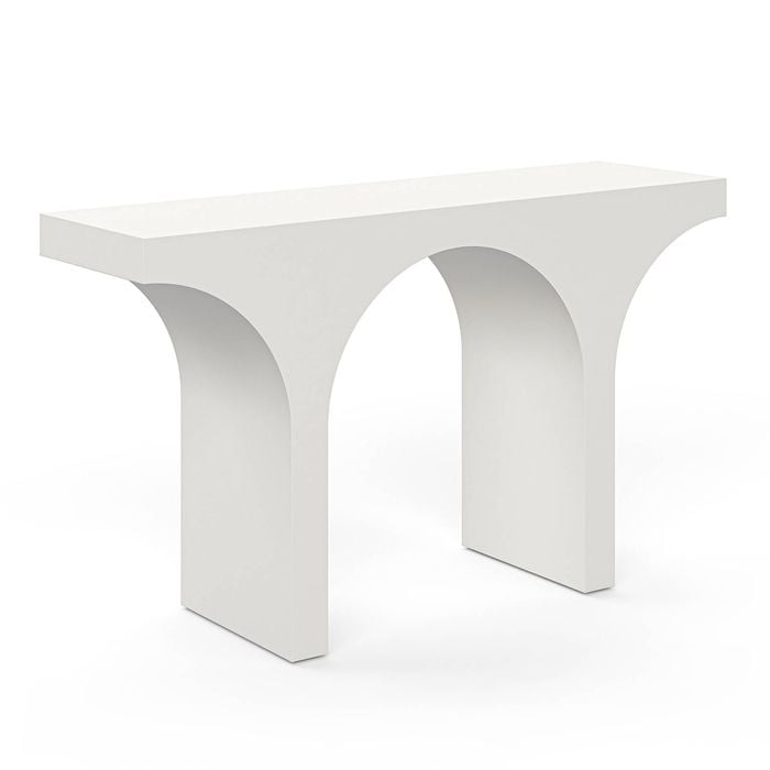 Arcus 140cm Cream Putty Concrete Console Table