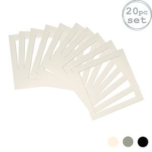 20x Picture Photo Mounts - To Fit Frame Size 10 x 10" for Image Size 8 x 8"