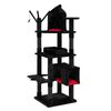 Costway 153cm Gothic Cat Tree Tower w/2-Entry Condo, Coffin Beds 2 Install Methods