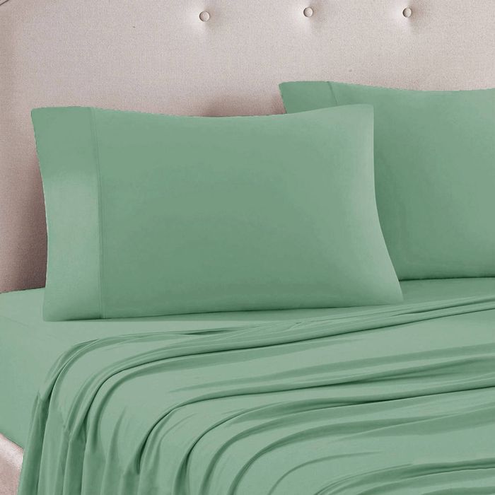 Art Terrace Microfiber Sheet Set Queen 33cm Wall Frost