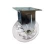 Easyroll 100mm 125kg Transparent Fixed Plate Castor