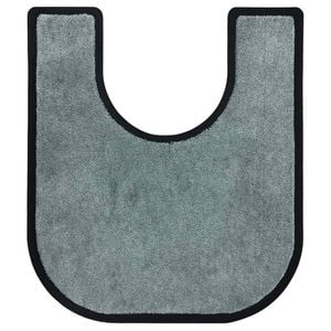 BetterLiving Toilet Surround Mat, Dove Grey, 74x66 cm with Cut Out