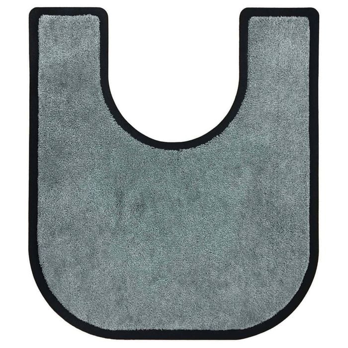 BetterLiving Toilet Surround Mat, Dove Grey, 74x66 cm with Cut Out