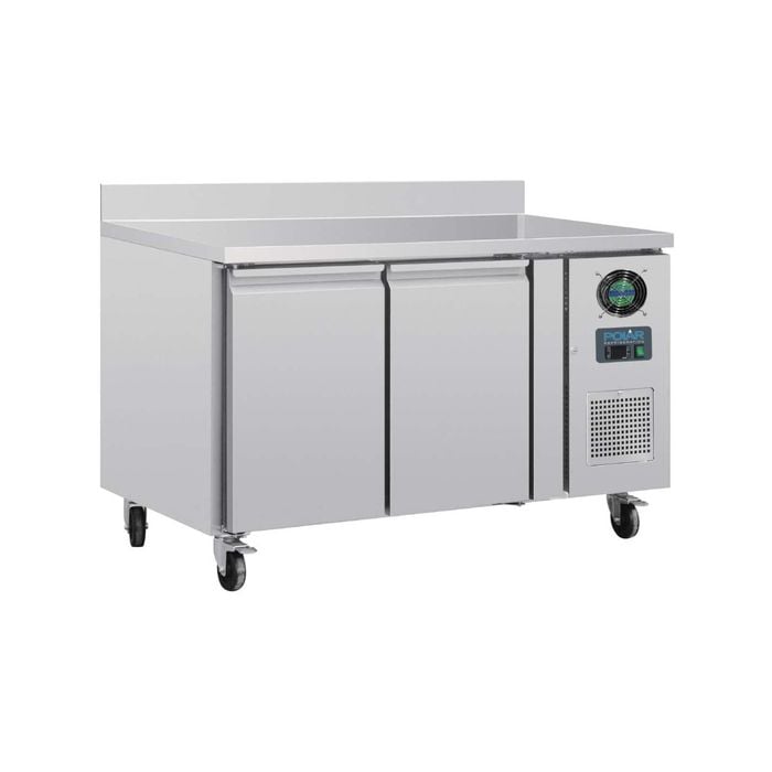 Polar U-series 2 Door Counter Freezer With Upstand 282ltr - Under Bench Freezers (dl916-a)