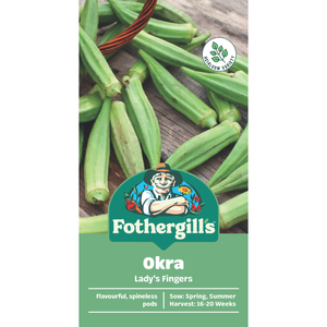 Fothergill's Lady's Finger Okra Vegetable Seeds