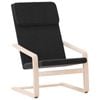 vidaXL Relaxing Chair Black Fabric Lounge Seating Office Armchair Furniture