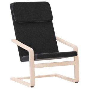vidaXL Relaxing Chair Black Fabric Lounge Seating Office Armchair Furniture