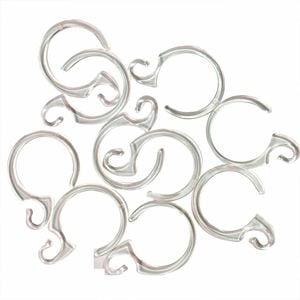 Windoware Shower Curtain Accessory Hook Clear - 10 Pack