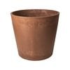 Respect 30cm Terracotta Green Earth Lightweight Plastic Tapered Cylinder Planter
