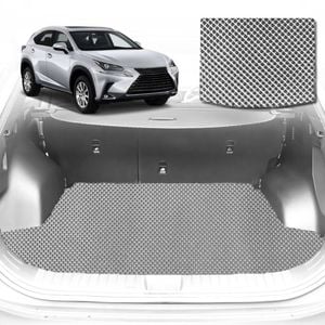 6D Diamond Car Boot Mat for Lexus NX 10R, 15R2014-2021-Cargo Mat-Grey-Outback GT