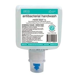 Zexa Foam Handwash Antibacterial Cartridge 1l Hygiene Hand Soap