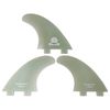 Summer vibes Thruster Surfboard Fins (set of 3) L XL Dual Tab FCS1 & FCSii Compatible - Natural
