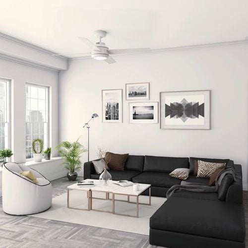 Hunter's ceiling fan in a living room setting