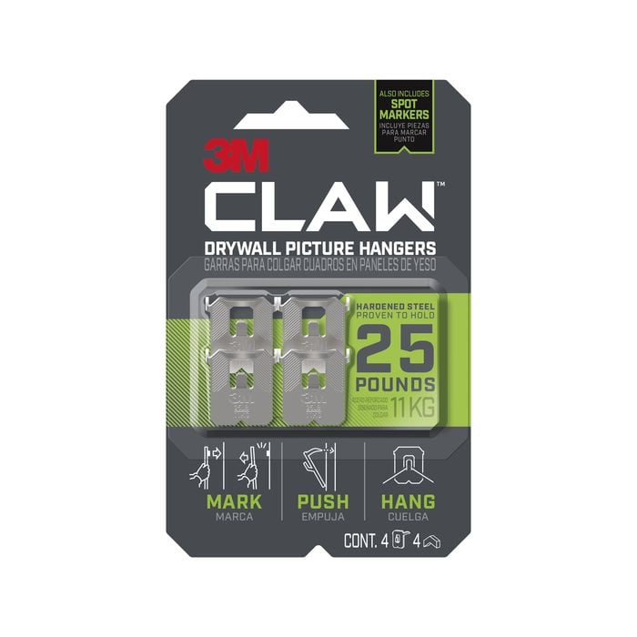 3M Claw11kg Heavyweight Hanging Solution - 4 Pack