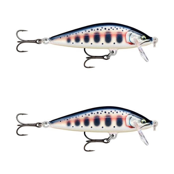 2x Rapala 3.5cm Countdown Sinking Hardbody Balsa Fishing Lures - Gilded Yamame