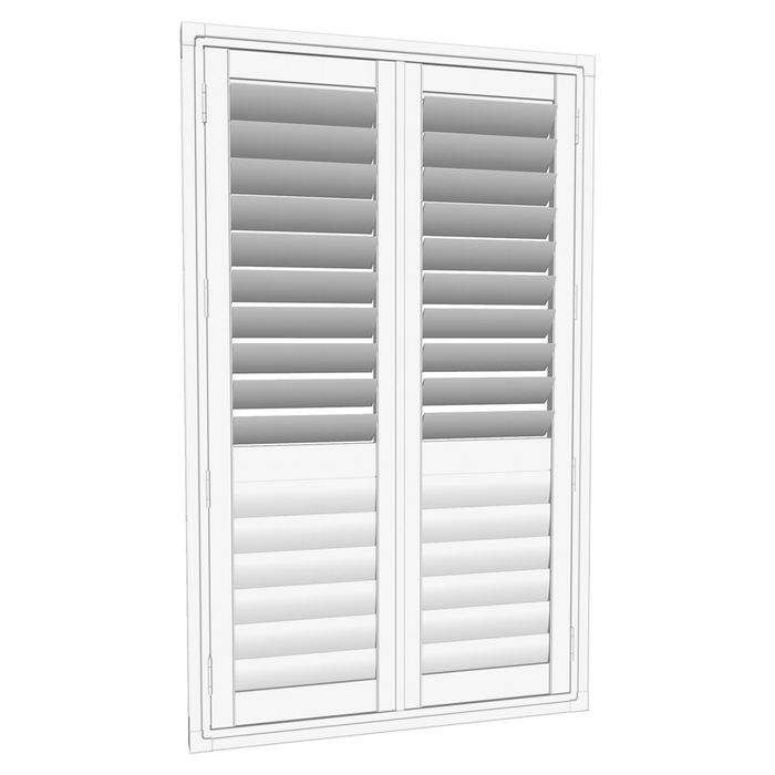 EasyAS 910 x 1500mm White Adjustable Plantation Shutter