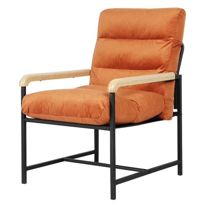 Levede Metal Framed Accent Chair - Orange