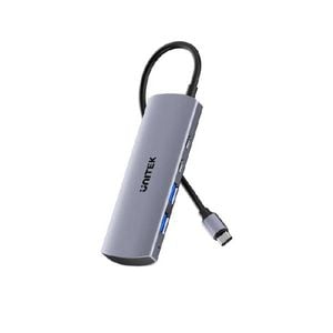 Unitek 4-in-1 HUB Q4 USB-C Hub 10Gbps USB-A x2 USB-C x2 Grey Unitek Hook Color Box