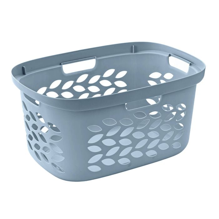 EzyStorage 63L Faded Denim Fleur Laundry Basket