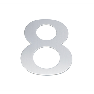 Sandleford 200mm Lorenzo Stainless Steel House Number 8