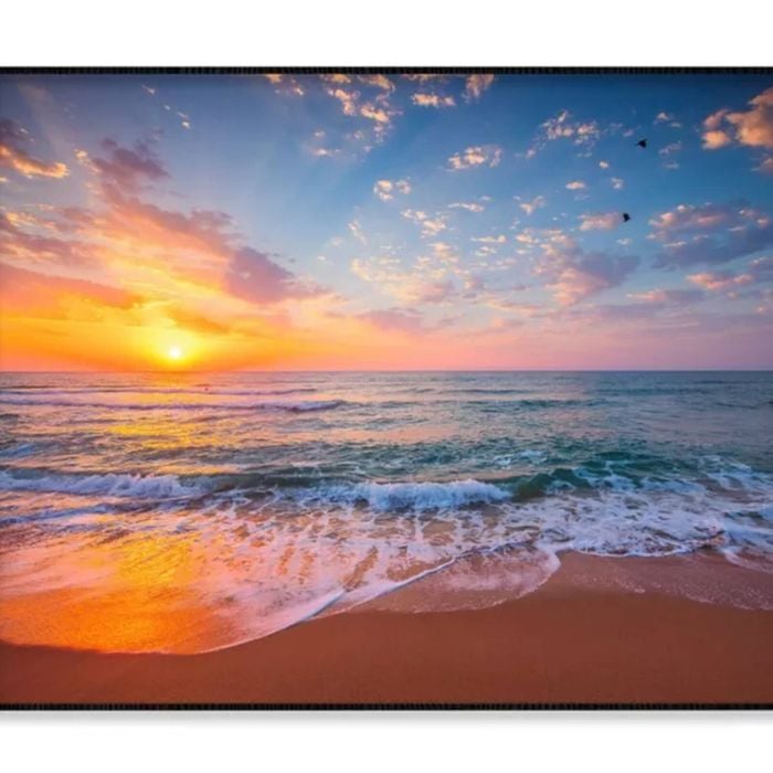 Tropical Color Island Sea Sunrise  Print 100% Australian Made 120x90cm  (Poster)