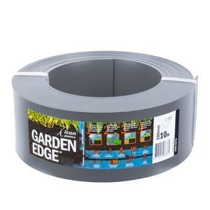 Icon Plastics 100mm x 10m Slate Grey Garden Edge