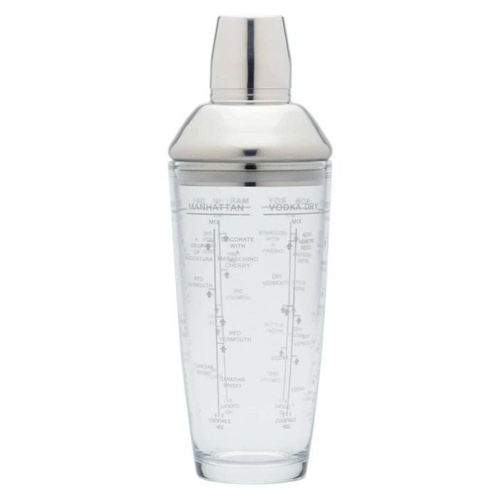 Barcraft Boston Glass Cocktail Shaker 700ml