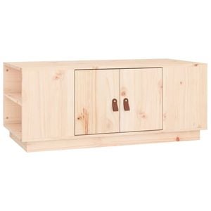 vidaXL Pine Coffee Table Modern Couch Table Bedside Table Wooden