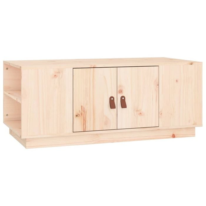 vidaXL Pine Coffee Table Modern Couch Table Bedside Table Wooden