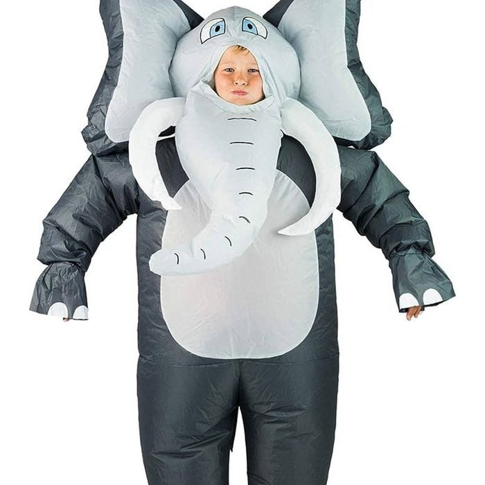 Inflatable Kids Grey Elephant Animal Costume - One Size