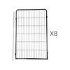 Yes4pets 8 Panel 120 Cm Heavy Duty Pet Dog Cat Rabbit Exercise Extension Playpen Puppy Rabbit Fence