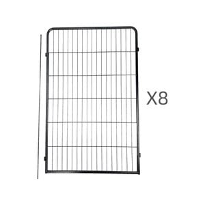 Yes4pets 8 Panel 120 Cm Heavy Duty Pet Dog Cat Rabbit Exercise Extension Playpen Puppy Rabbit Fence