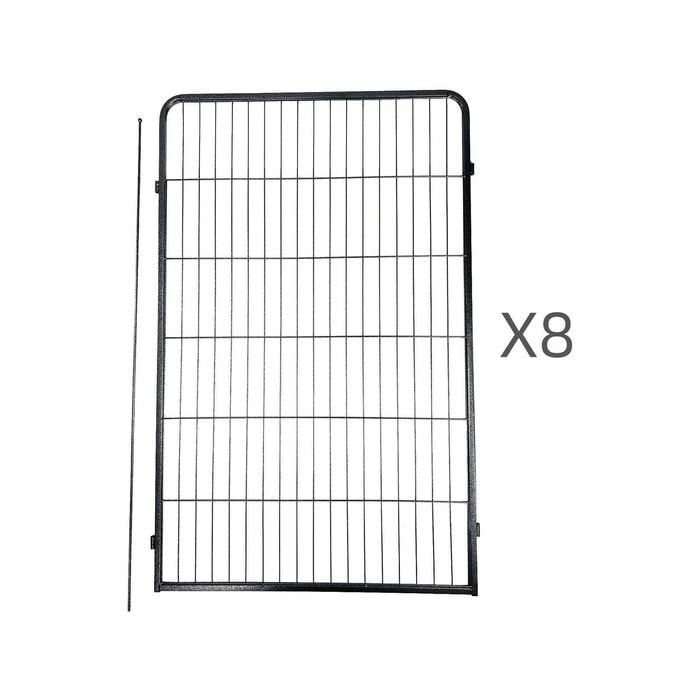 Yes4pets 8 Panel 120 Cm Heavy Duty Pet Dog Cat Rabbit Exercise Extension Playpen Puppy Rabbit Fence
