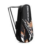 HUNDRED Metro Pack Double Zipper Closure Badminton Kit-Bag (Black/Orange)