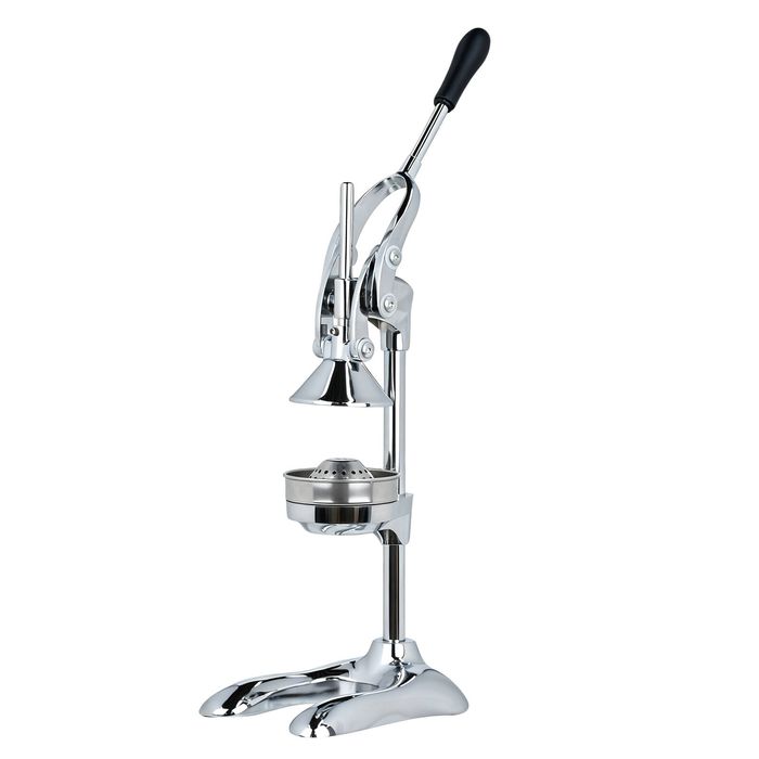 YOPOWER Manual Fruit Juicer, Hand Press Juicer Electroplated with 120mm Large Chute