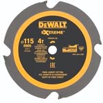 DeWALT 115mm x 4T Extreme PCD Fibre Cement Sheet Circular Saw Blade