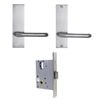 MNC Mortice Lock and Handle Kit - Passage Set (Non Handed)