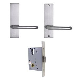 MNC Mortice Lock and Handle Kit - Passage Set (Non Handed)