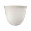 19 x 16.5cm White Plastic Pot