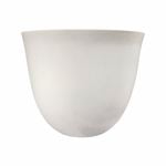 Lotus 14 x 12.1cm White Plastic Pot