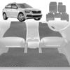 6D Diamond Car Floor Mats for Skoda Kamiq 2019-Current-Full Set-Grey-Outback GT