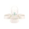 Pakeway Mangosteen Pet Dual Feeding Water Bowl White