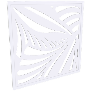 ProtectorAl 300 - 940 x 300 - 940mm Surfmist Jungle Framed Composite Decorative Panel