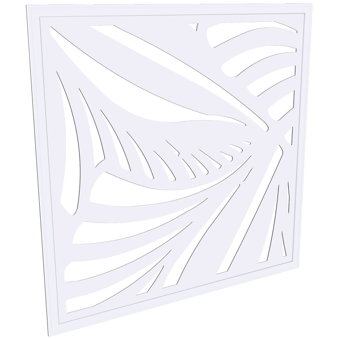 ProtectorAl 300 - 940 x 300 - 940mm Surfmist Jungle Framed Composite Decorative Panel