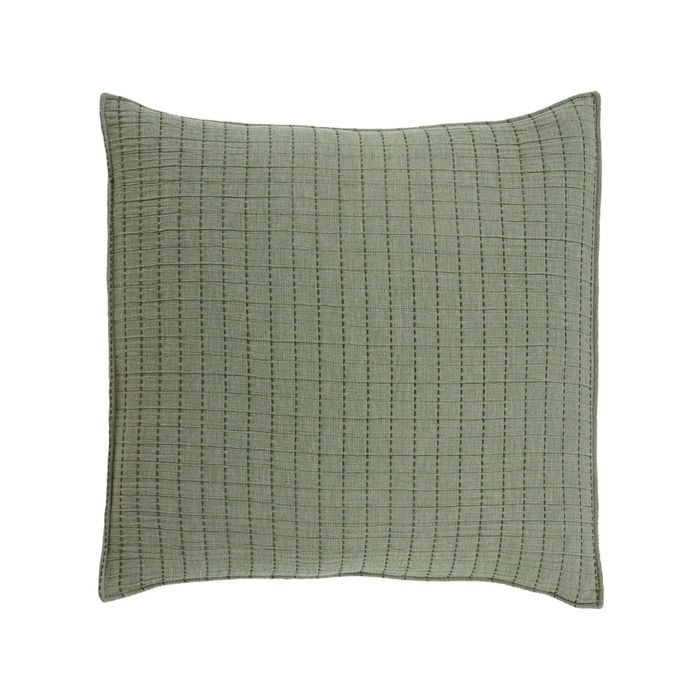 Bianca Bari Polyester/Cotton Green European Pillowcase - 65x65cm