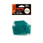 Ramset 7 x 50mm Green Wall Plugs - 50 Pack